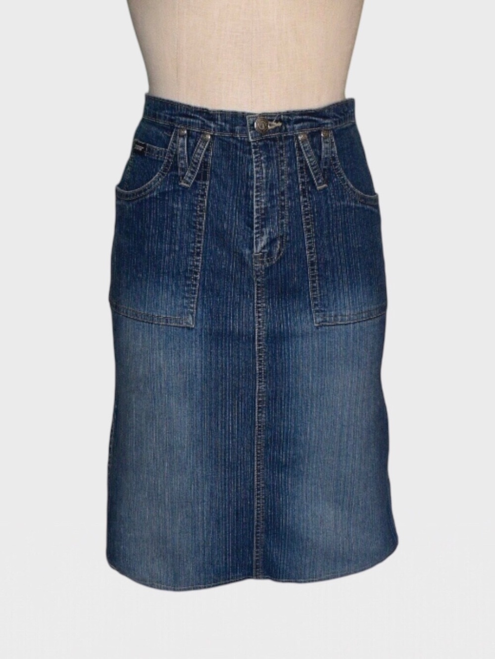 Squeeze Stretch Denim Skirt